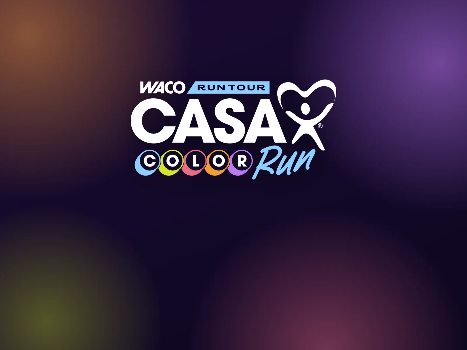Waco Run Tour CASA Color Run logo